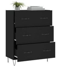 Sideboard Schwarz 69,5x34x90 cm Holzwerkstoff