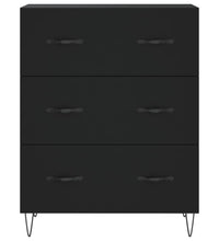 Sideboard Schwarz 69,5x34x90 cm Holzwerkstoff