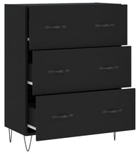 Sideboard Schwarz 69,5x34x90 cm Holzwerkstoff