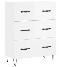 Sideboard Hochglanz-Weiß 69,5x34x90 cm Holzwerkstoff