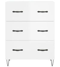 Sideboard Hochglanz-Weiß 69,5x34x90 cm Holzwerkstoff