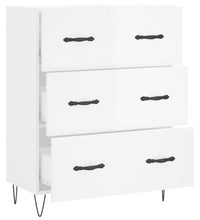 Sideboard Hochglanz-Weiß 69,5x34x90 cm Holzwerkstoff