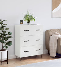 Sideboard Hochglanz-Weiß 69,5x34x90 cm Holzwerkstoff