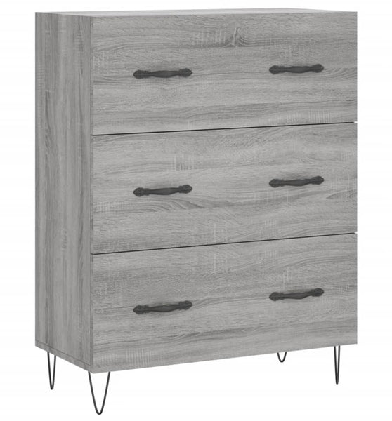 Sideboard Grau Sonoma 69,5x34x90 cm Holzwerkstoff