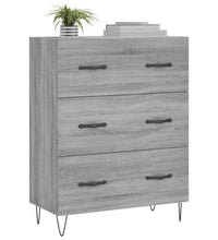 Sideboard Grau Sonoma 69,5x34x90 cm Holzwerkstoff