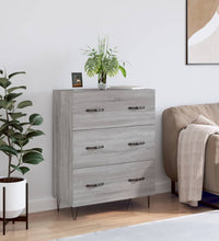 Sideboard Grau Sonoma 69,5x34x90 cm Holzwerkstoff