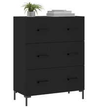 Sideboard Schwarz 69,5x34x90 cm Holzwerkstoff