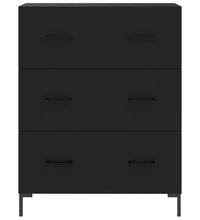 Sideboard Schwarz 69,5x34x90 cm Holzwerkstoff