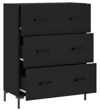 Sideboard Schwarz 69,5x34x90 cm Holzwerkstoff