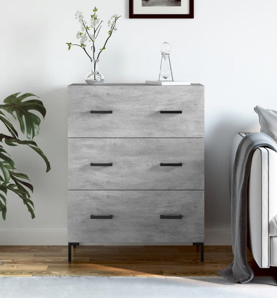 Sideboard Betongrau 69,5x34x90 cm Holzwerkstoff