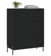 Sideboard Schwarz 69,5x34x90 cm Holzwerkstoff