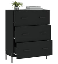 Sideboard Schwarz 69,5x34x90 cm Holzwerkstoff