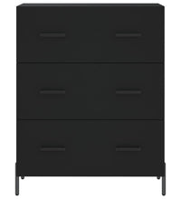 Sideboard Schwarz 69,5x34x90 cm Holzwerkstoff