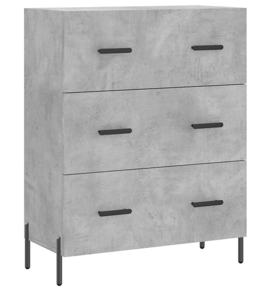 Sideboard Betongrau 69,5x34x90 cm Holzwerkstoff