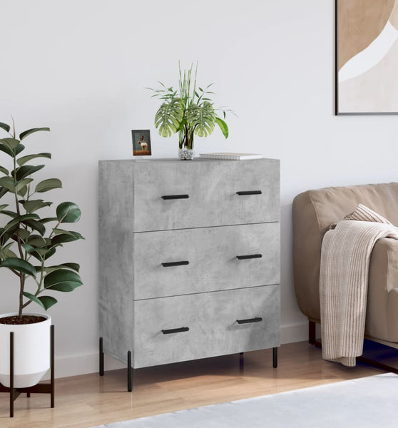 Sideboard Betongrau 69,5x34x90 cm Holzwerkstoff