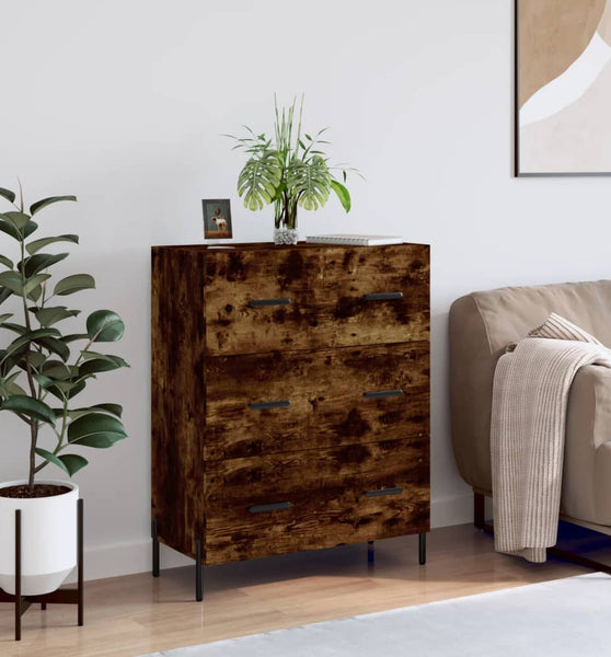 Sideboard Räuchereiche 69,5x34x90 cm Holzwerkstoff