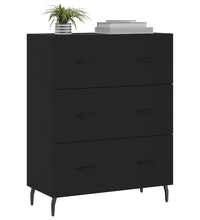 Sideboard Schwarz 69,5x34x90 cm Holzwerkstoff