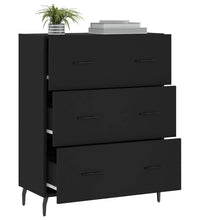 Sideboard Schwarz 69,5x34x90 cm Holzwerkstoff