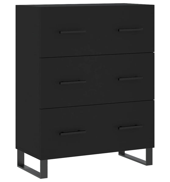 Sideboard Schwarz 69,5x34x90 cm Holzwerkstoff