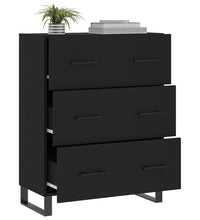 Sideboard Schwarz 69,5x34x90 cm Holzwerkstoff