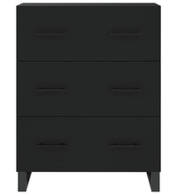 Sideboard Schwarz 69,5x34x90 cm Holzwerkstoff