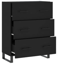 Sideboard Schwarz 69,5x34x90 cm Holzwerkstoff