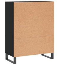 Sideboard Schwarz 69,5x34x90 cm Holzwerkstoff