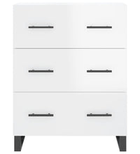 Sideboard Hochglanz-Weiß 69,5x34x90 cm Holzwerkstoff