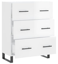 Sideboard Hochglanz-Weiß 69,5x34x90 cm Holzwerkstoff