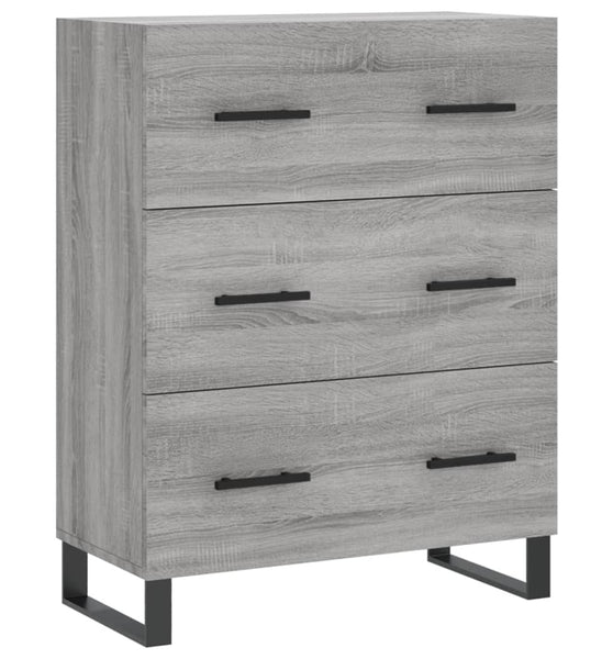 Sideboard Grau Sonoma 69,5x34x90 cm Holzwerkstoff