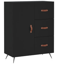 Sideboard Schwarz 69,5x34x90 cm Holzwerkstoff