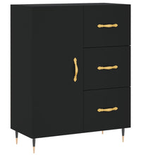 Sideboard Schwarz 69,5x34x90 cm Holzwerkstoff