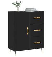 Sideboard Schwarz 69,5x34x90 cm Holzwerkstoff