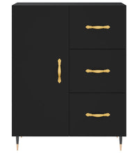 Sideboard Schwarz 69,5x34x90 cm Holzwerkstoff