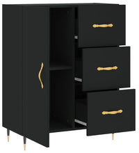 Sideboard Schwarz 69,5x34x90 cm Holzwerkstoff