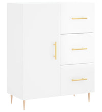 Sideboard Hochglanz-Weiß 69,5x34x90 cm Holzwerkstoff