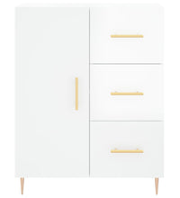 Sideboard Hochglanz-Weiß 69,5x34x90 cm Holzwerkstoff