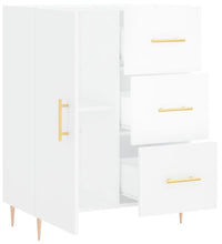 Sideboard Hochglanz-Weiß 69,5x34x90 cm Holzwerkstoff