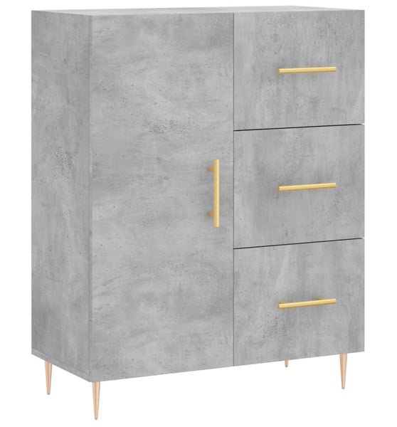 Sideboard Betongrau 69,5x34x90 cm Holzwerkstoff