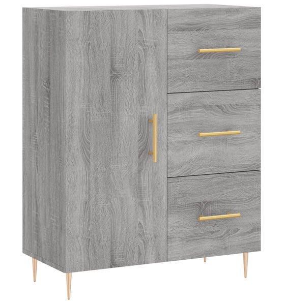 Sideboard Grau Sonoma 69,5x34x90 cm Holzwerkstoff