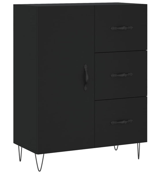 Sideboard Schwarz 69,5x34x90 cm Holzwerkstoff