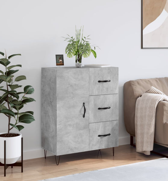 Sideboard Betongrau 69,5x34x90 cm Holzwerkstoff