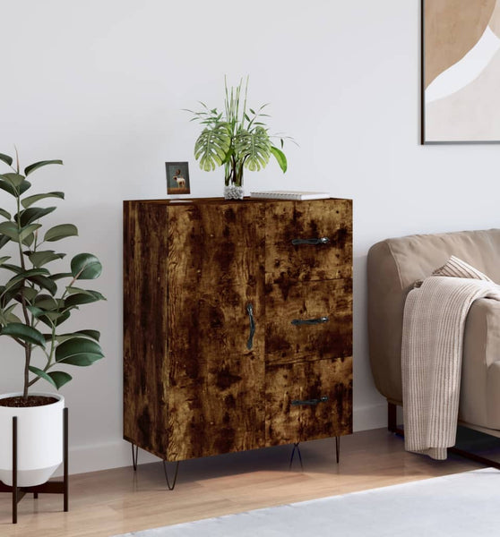 Sideboard Räuchereiche 69,5x34x90 cm Holzwerkstoff