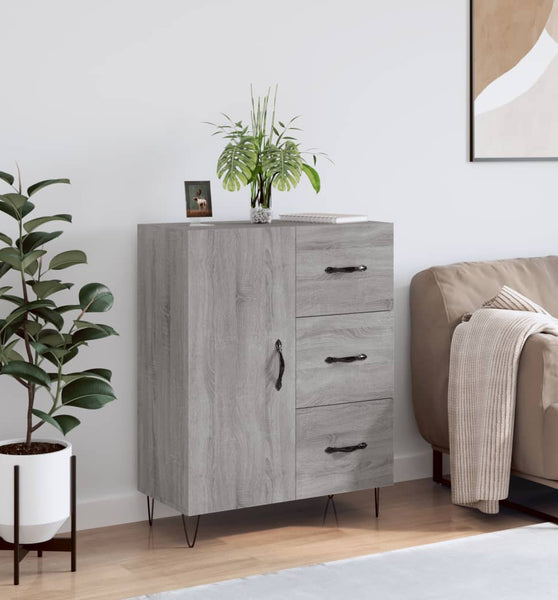 Sideboard Grau Sonoma 69,5x34x90 cm Holzwerkstoff