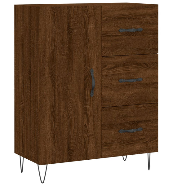 Sideboard Braun Eichen-Optik 69,5x34x90 cm Holzwerkstoff