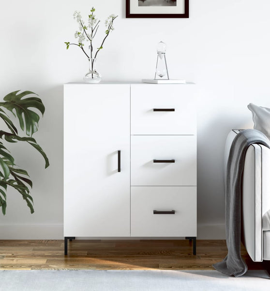 Sideboard Weiß 69,5x34x90 cm Holzwerkstoff