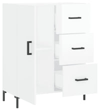 Sideboard Hochglanz-Weiß 69,5x34x90 cm Holzwerkstoff