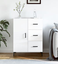 Sideboard Hochglanz-Weiß 69,5x34x90 cm Holzwerkstoff