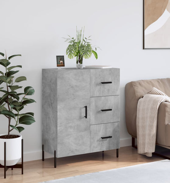 Sideboard Betongrau 69,5x34x90 cm Holzwerkstoff