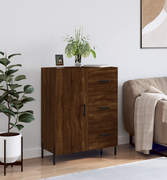Sideboard Braun Eichen-Optik 69,5x34x90 cm Holzwerkstoff